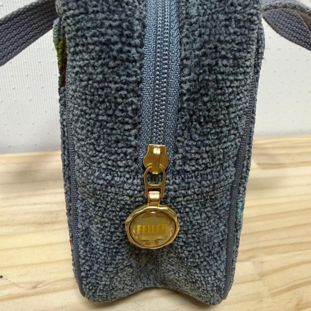 FEILER 花柄グレー ハンドバッグ — image 3