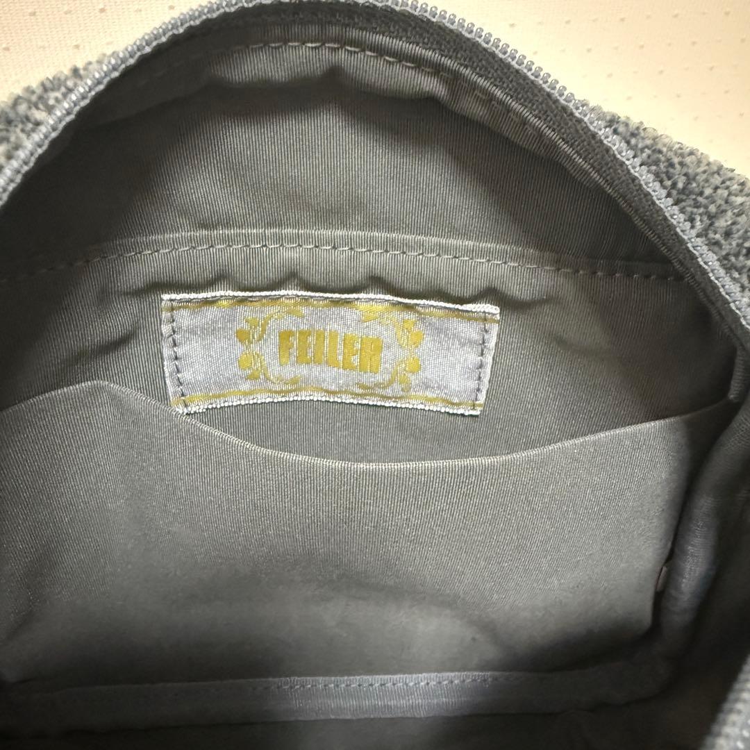 FEILER 花柄グレー ハンドバッグ — image 4