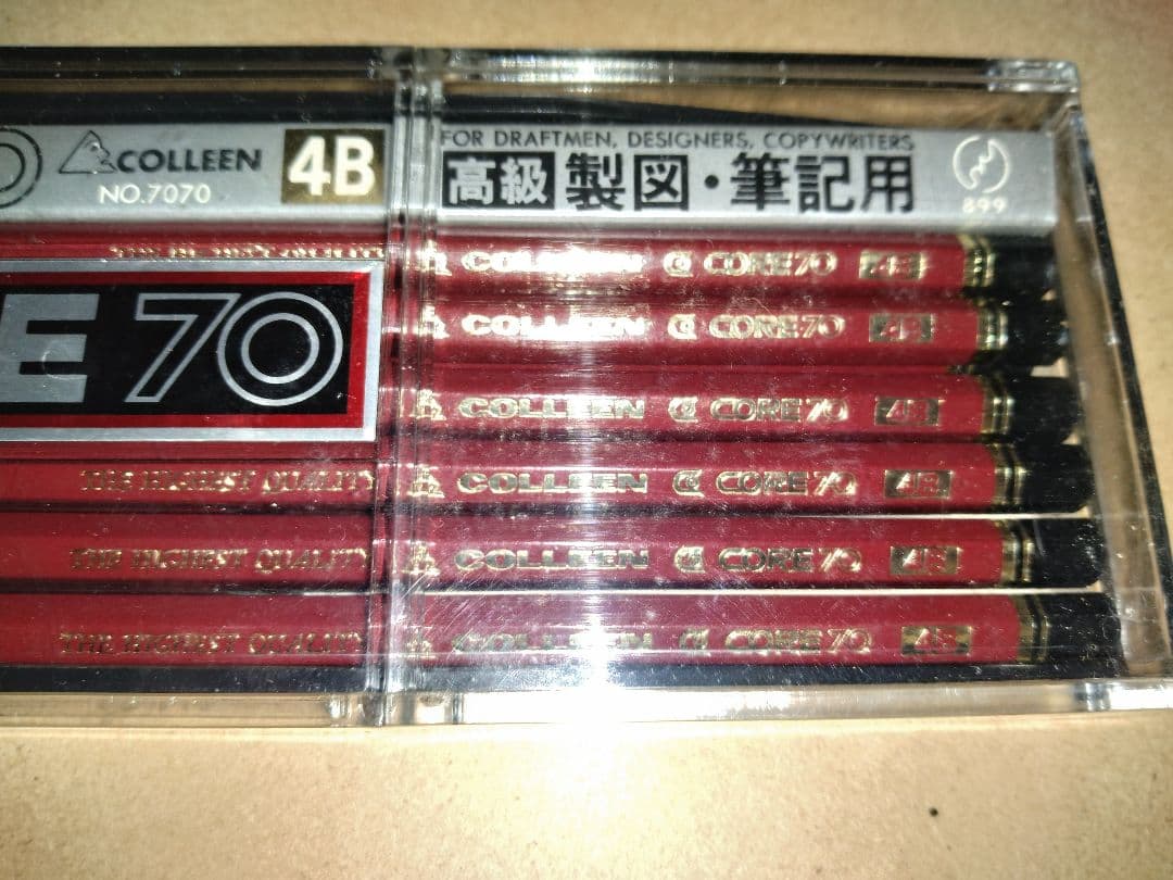 未開封　コーリン鉛筆　CORE70 4B 1ダース ケース入り — image 3