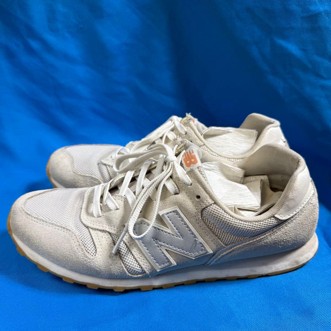 美品 New Balance 373 28cm オフホワイト クリーム ベージュ — image 2