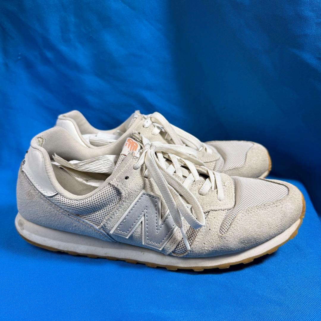 美品 New Balance 373 28cm オフホワイト クリーム ベージュ — image 3