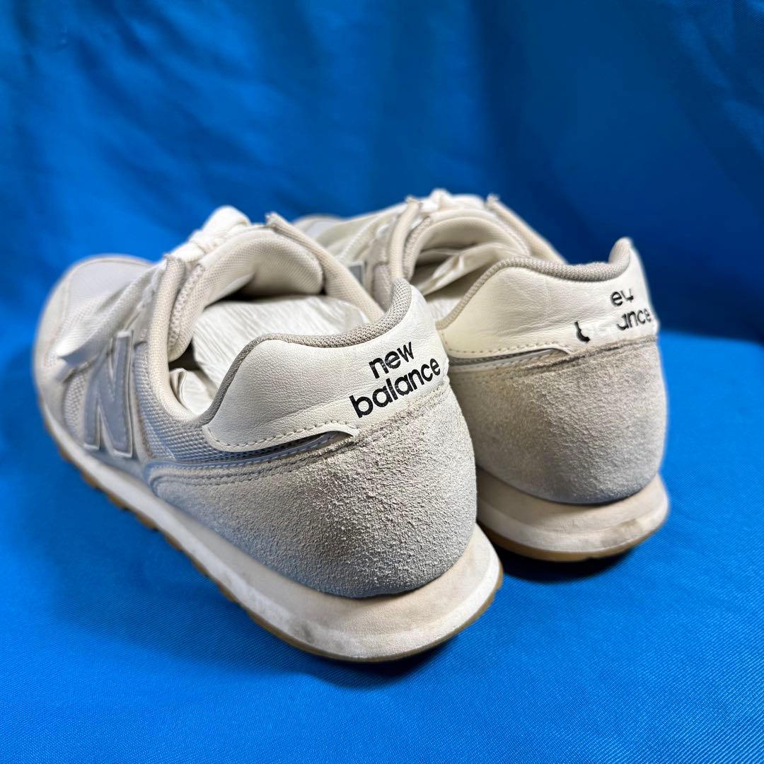 美品 New Balance 373 28cm オフホワイト クリーム ベージュ — image 4
