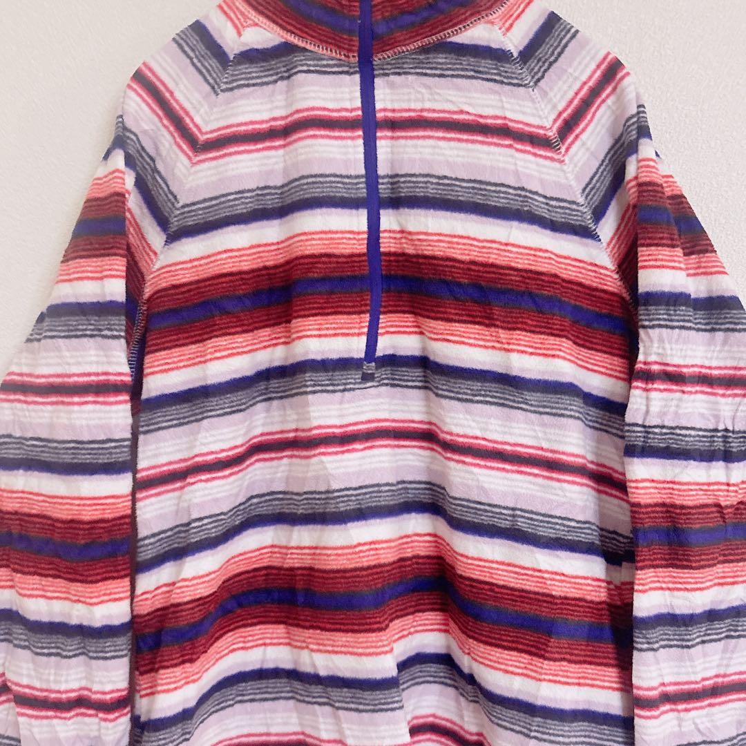 美品✨plusEddie Bauer 【S】 ストライプ ハイネック フリース — image 4