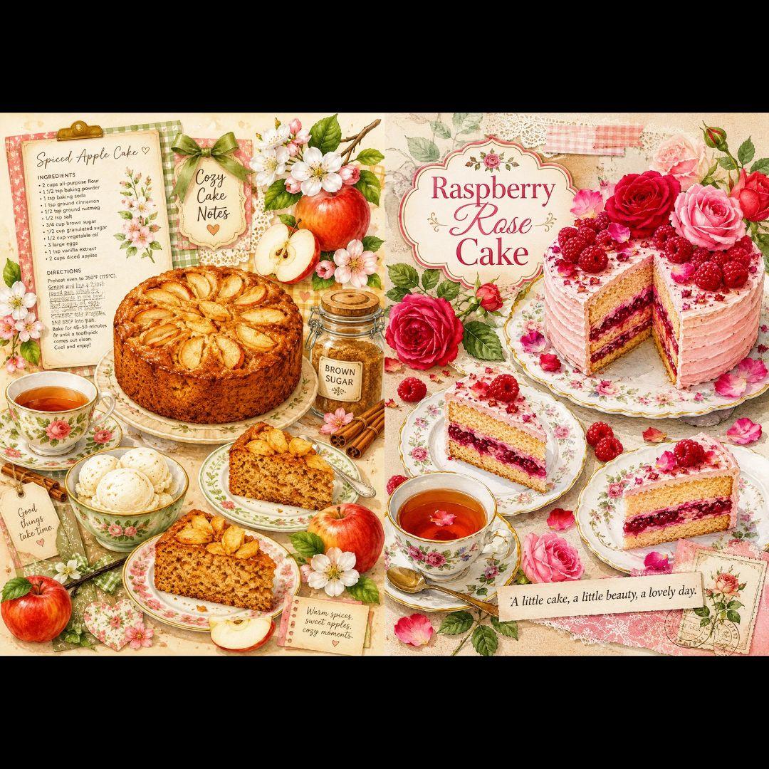 C① 【2セット分】❤増量サービス❤　両面デザインペーパー　ケーキ — image 5