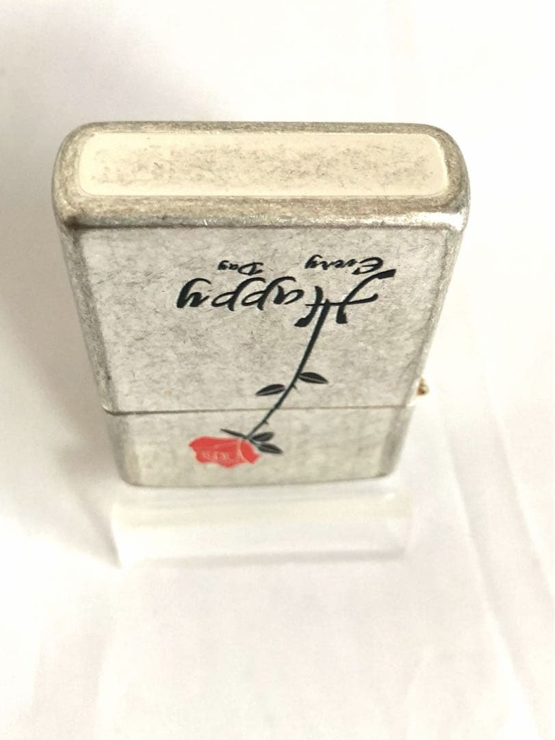 新品 オイルライター 赤いバラ Happy Every Day デザイ — image 5