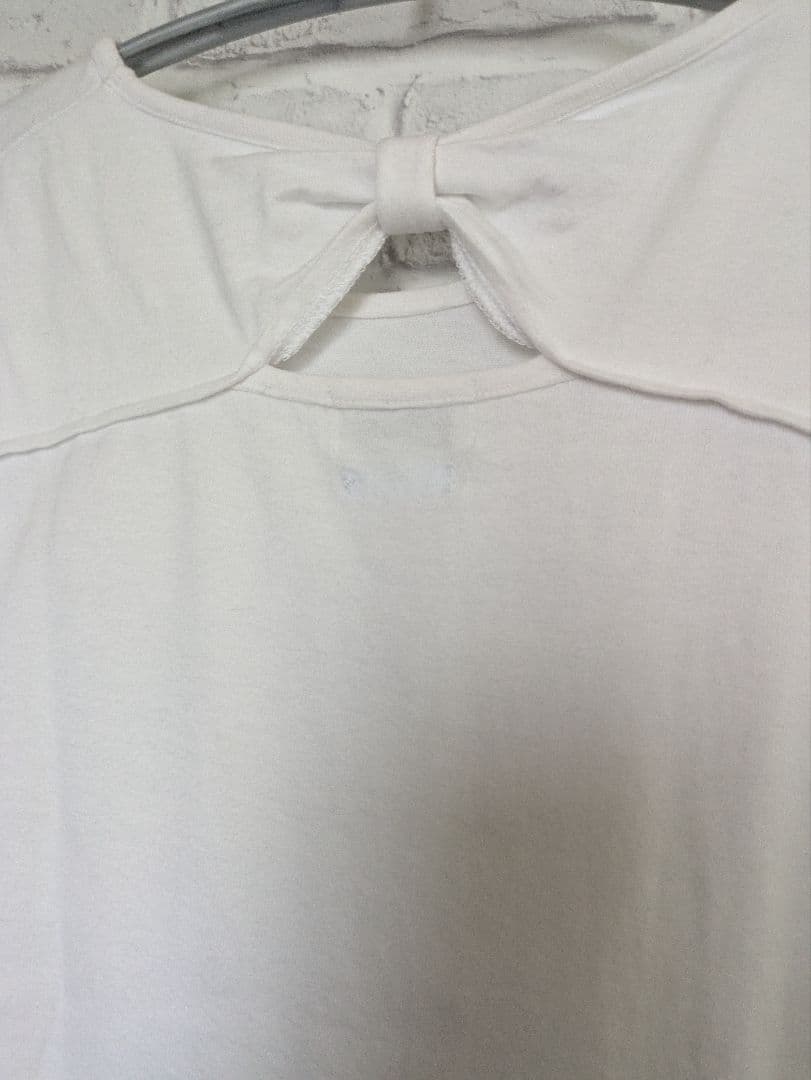 CrownBanby 半袖Tシャツ ホワイト バックリボン — image 5