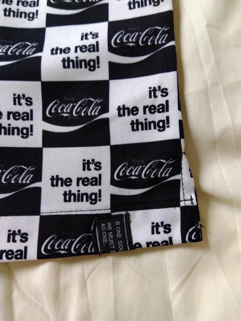 B ONE SOUL Coca-Cola チェッカー柄 半袖シャツ Mサイズ — image 5