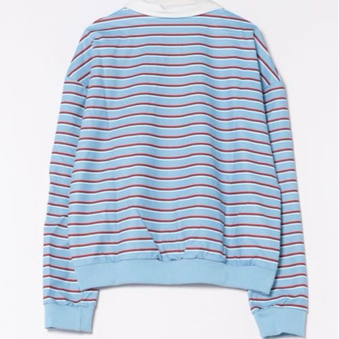 ◯almo 【TUNE】PL　ボーダーポロシャツ　ブルー　¥5,500 — image 3