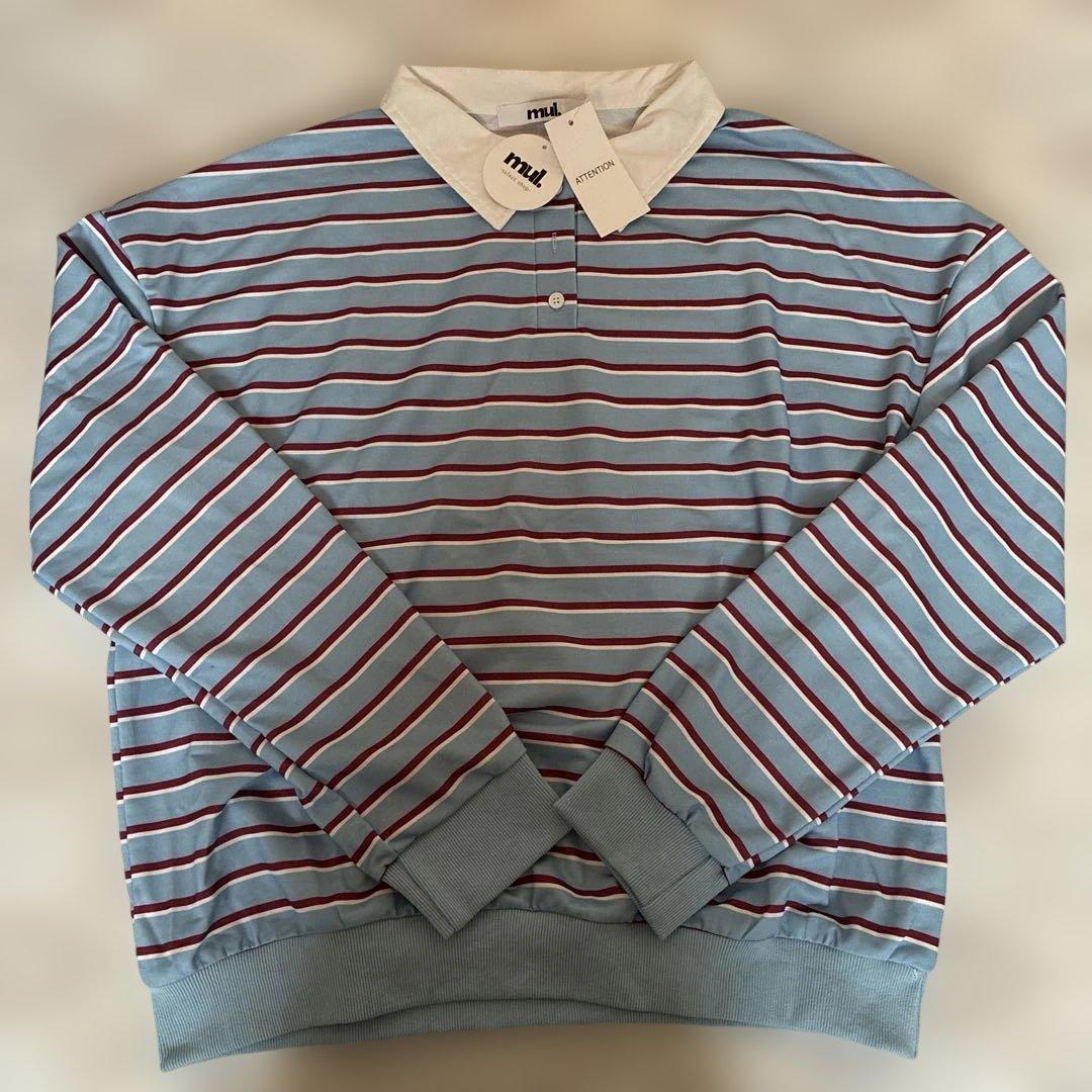 ◯almo 【TUNE】PL　ボーダーポロシャツ　ブルー　¥5,500 — image 5
