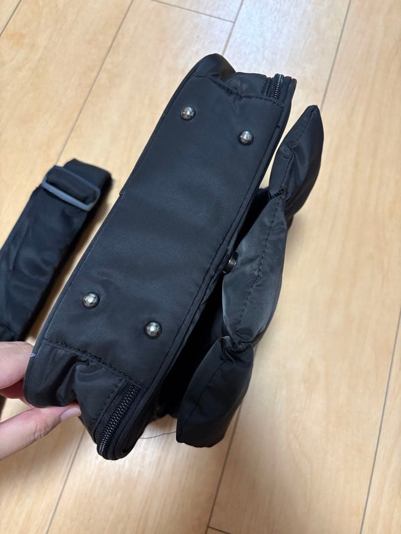 カラン calin風マザーズショルダーバック黒 — image 3
