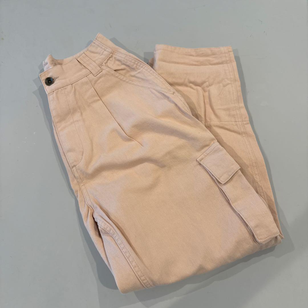 SeaRoomlynn Tuckボリュームテーパードカーゴパンツ ピンク S — image 5
