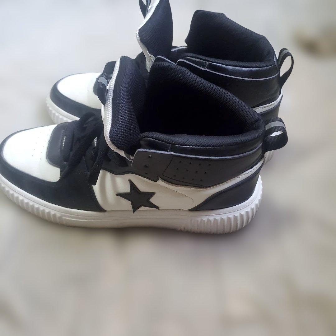 FASHION SPORT ハイカットスニーカー ブラック ホワイト — image 2