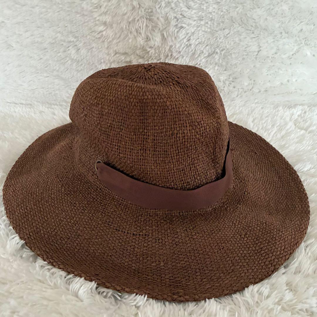 ★新品★niko and… リボン付きペーパーハット 麦わら帽子 ブラウン — image 5