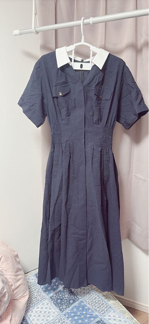 新品未使用タグ付 JUSGLITTY ワンピース ネイビー — image 4