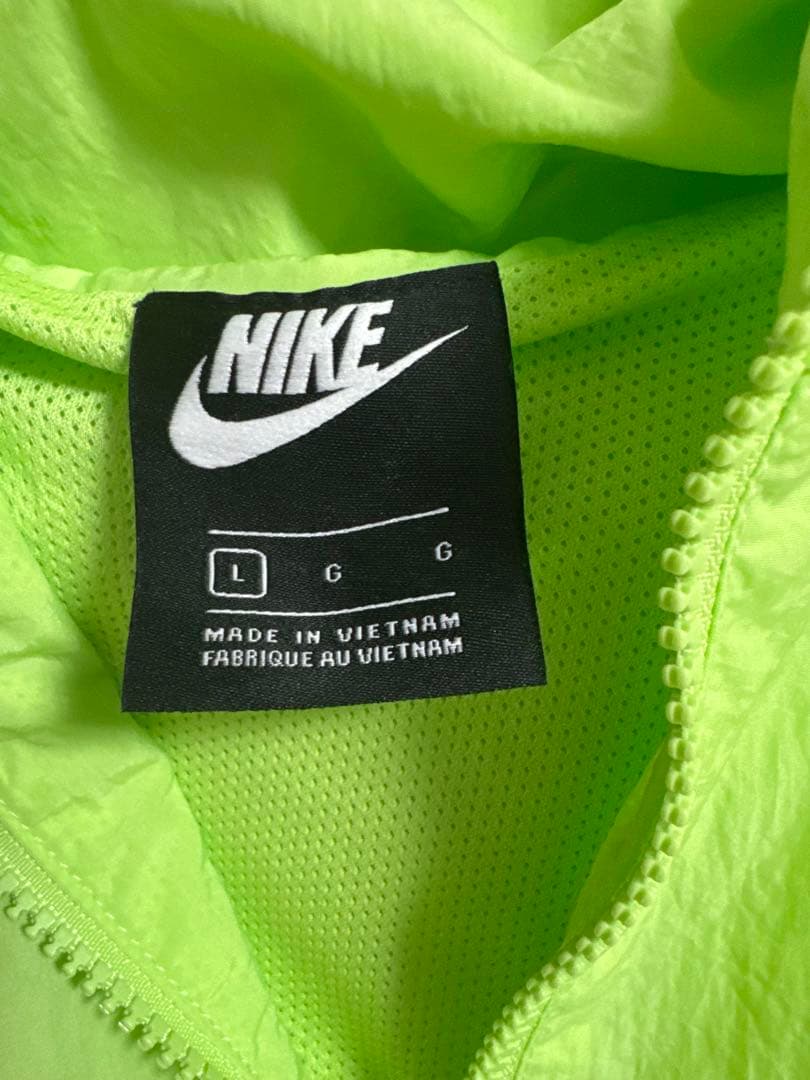 Nike 蛍光グリーン フード付きジャケット L — image 3