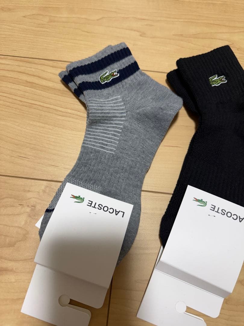 LACOSTE ラコステ メンズソックス 4足セット 25~27cm夏用・通気性 — image 2
