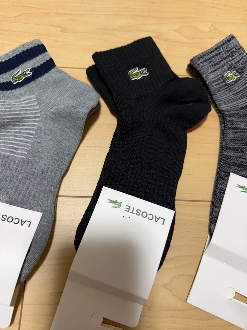 LACOSTE ラコステ メンズソックス 4足セット 25~27cm夏用・通気性 — image 3