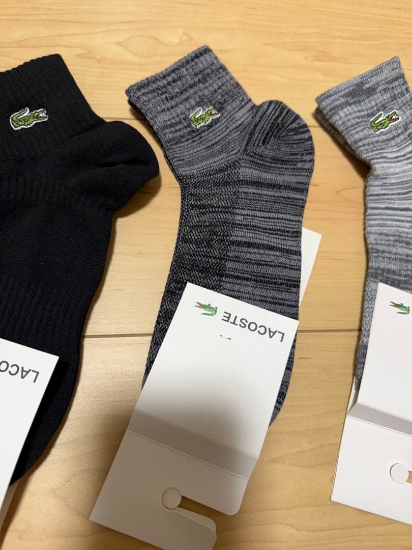 LACOSTE ラコステ メンズソックス 4足セット 25~27cm夏用・通気性 — image 4