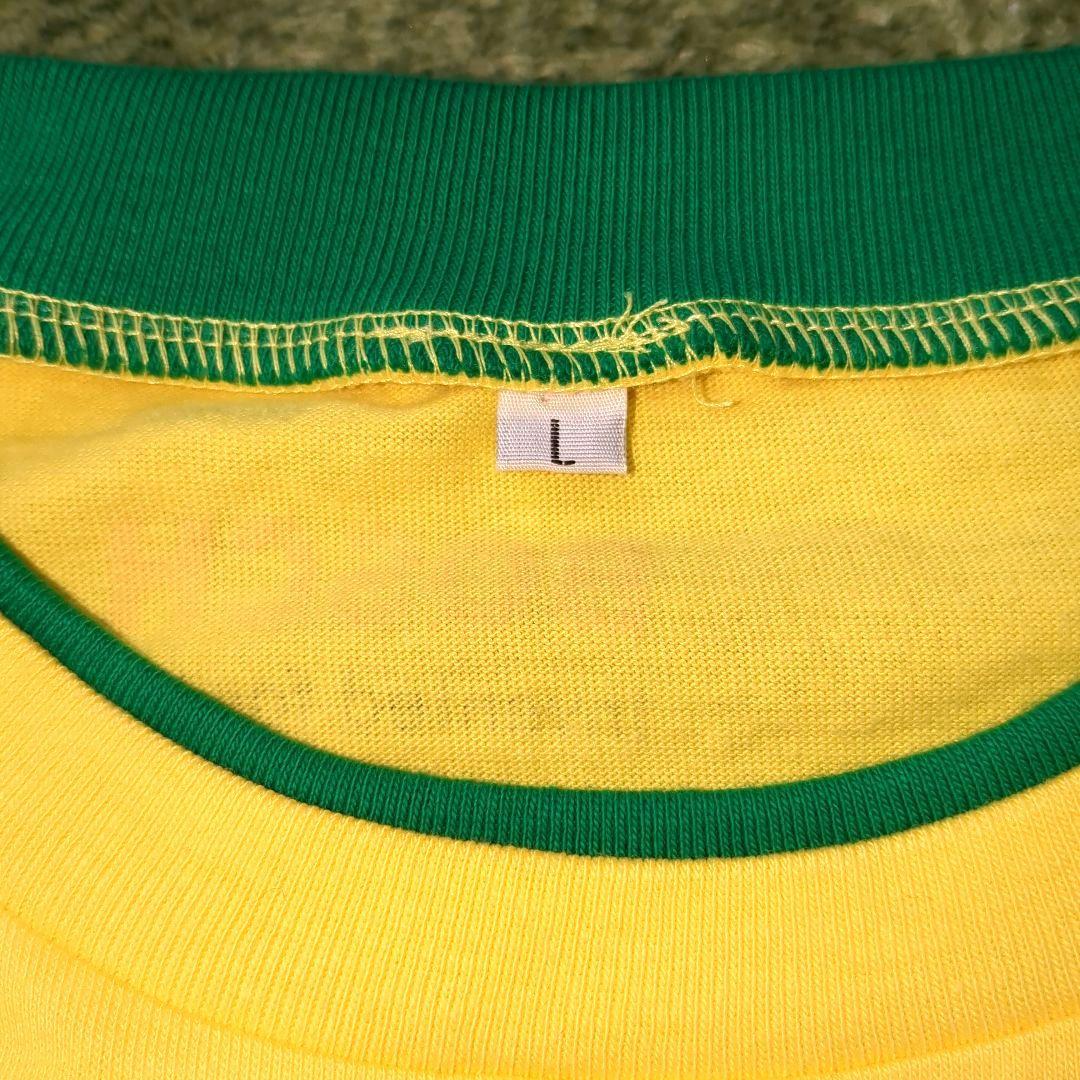 【美品】BOSCH ボッシュ レトロ Tシャツ リンガー 黄色 緑 Lオンワード — image 3