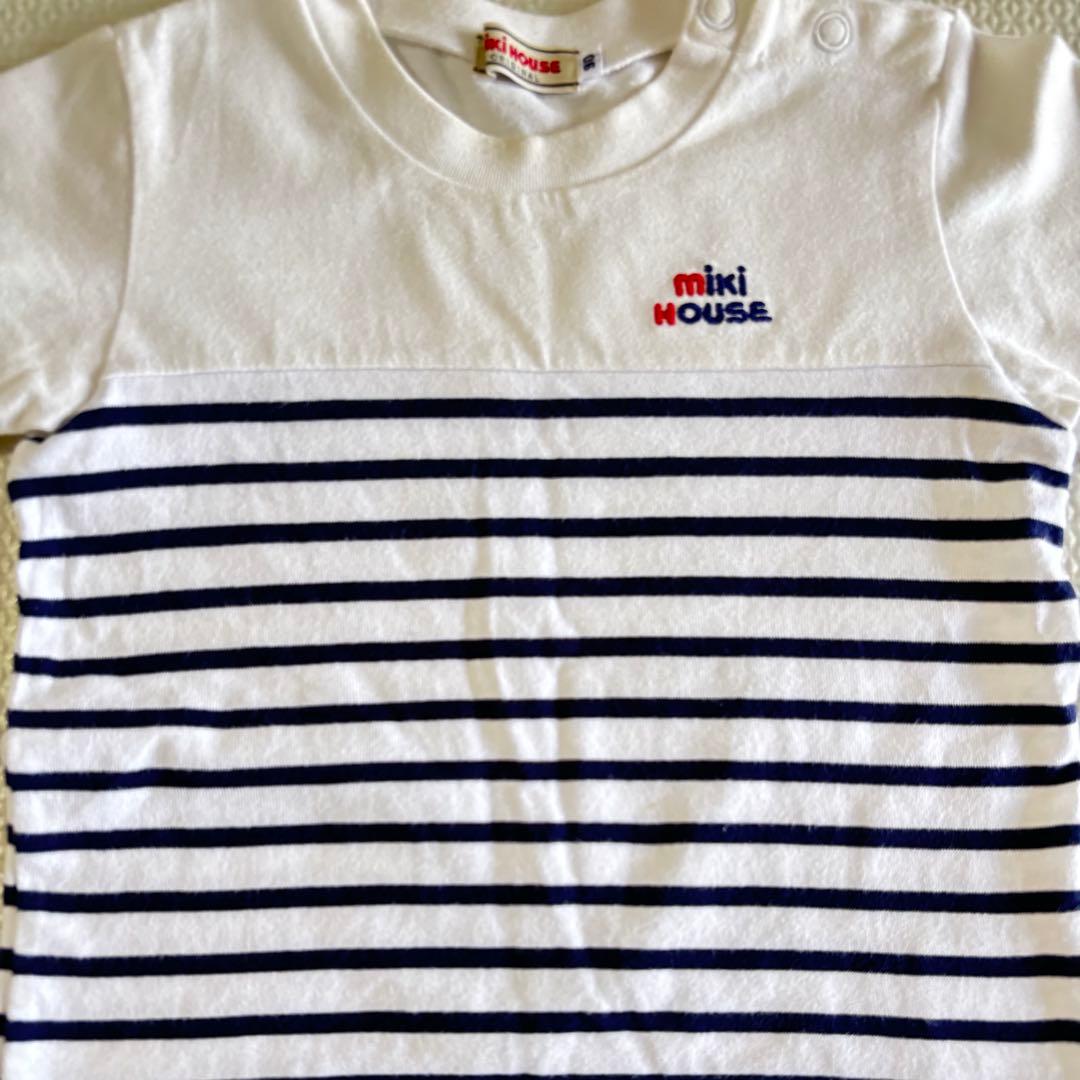 MIKIHOUSE ボーダー 半袖Tシャツ 90 — image 2