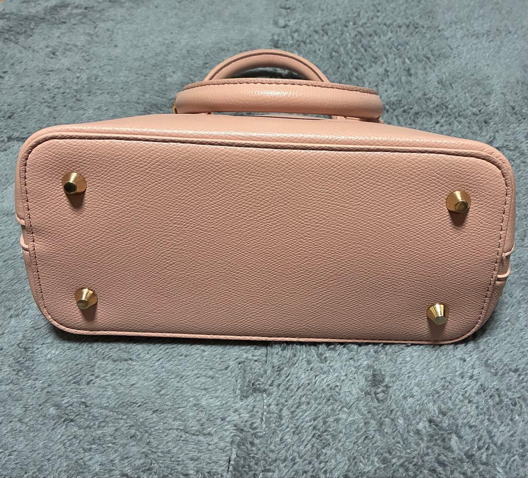 【美品】Ray daisy ハンドバッグ ピンク ゴールド金具 上品 — image 3
