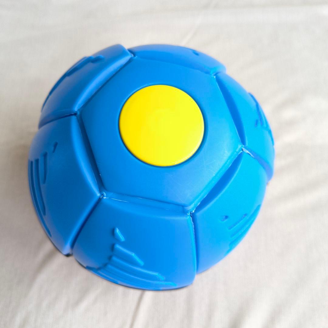フラットボール UFOマジックボール 変形 ボール フリスビー 外遊び ブルー — image 2