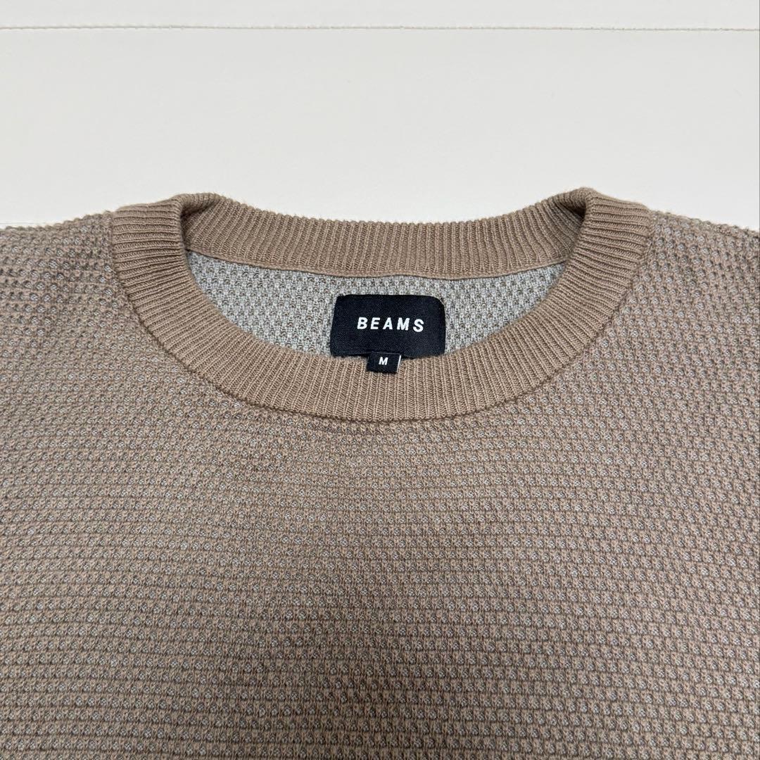 BEAMS ニット セーター ブラウン Mサイズ — image 3