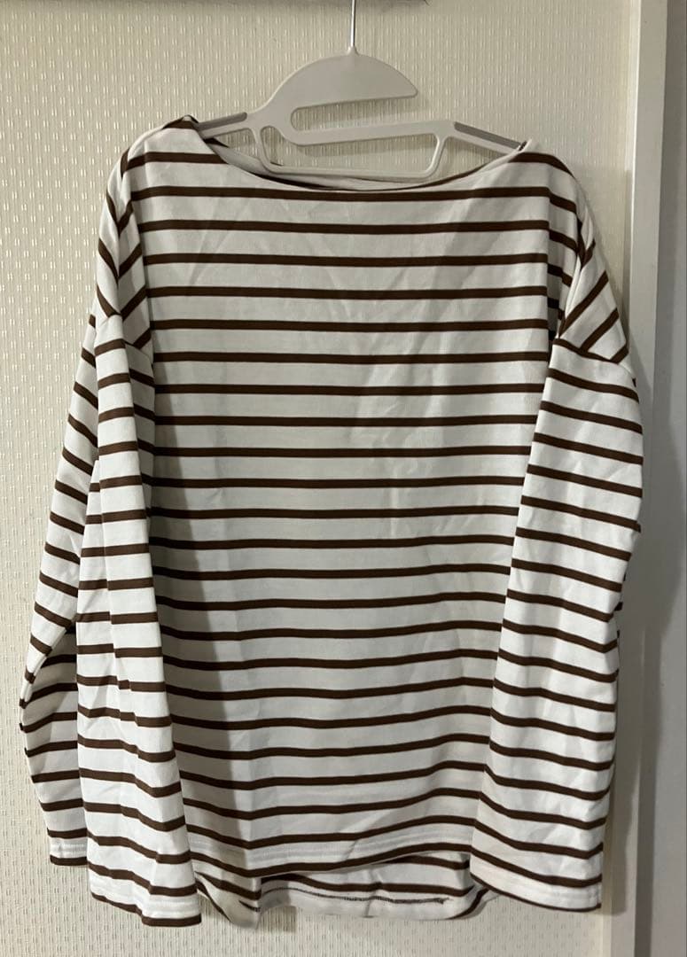 新品　タグ付き　coca ボーダー　長袖　Tシャツ　ボートネック — image 3