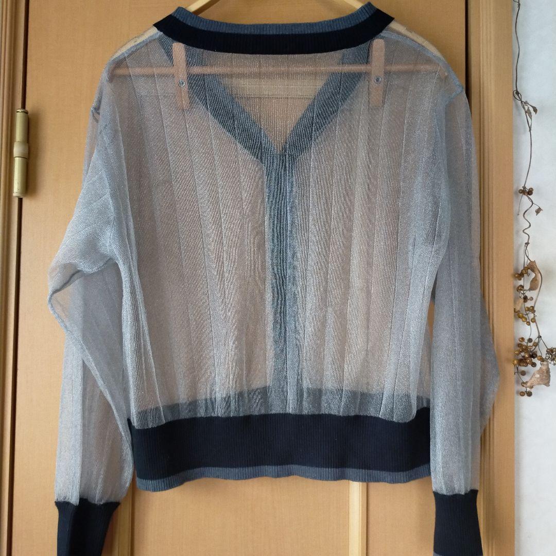 ラメ入り薄手カーディガン — image 4