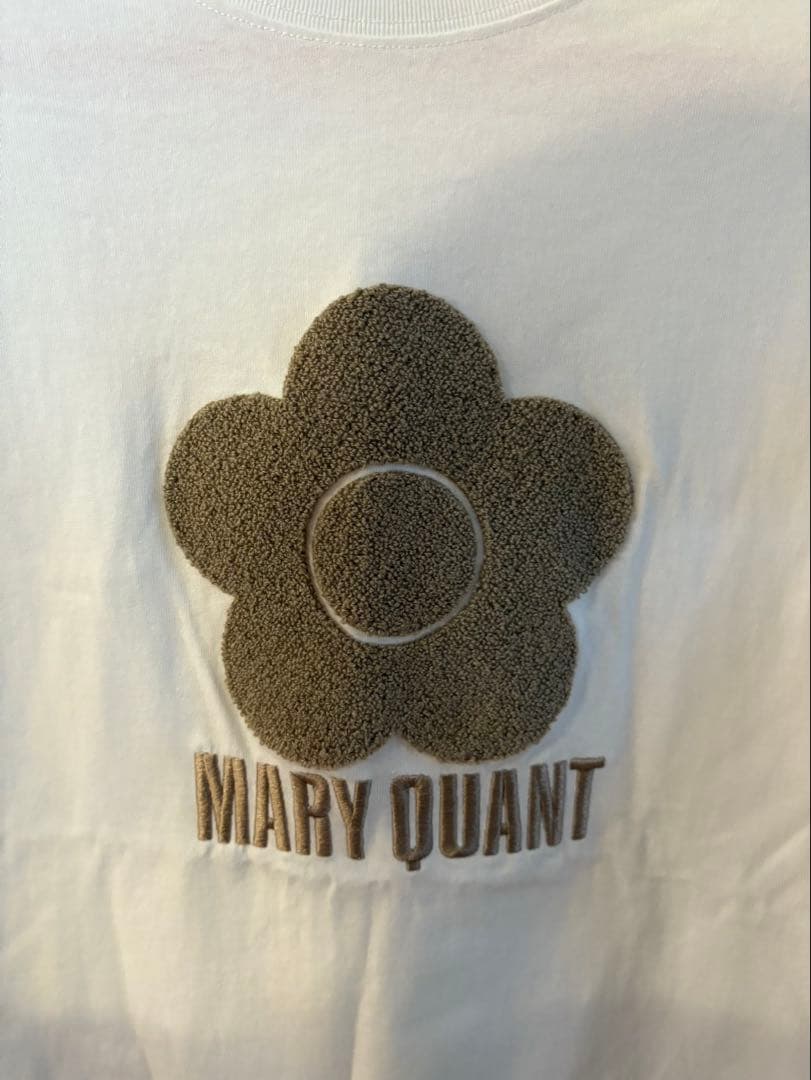 MARY QUANT × PUBLUXマリークワント相良刺繍 TシャツベージュM — image 4