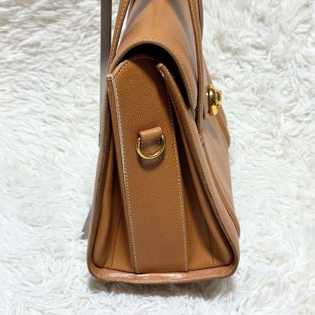 MORABITO モラビト ハンドバッグ レザー ブラウン ゴールド金具 — image 3