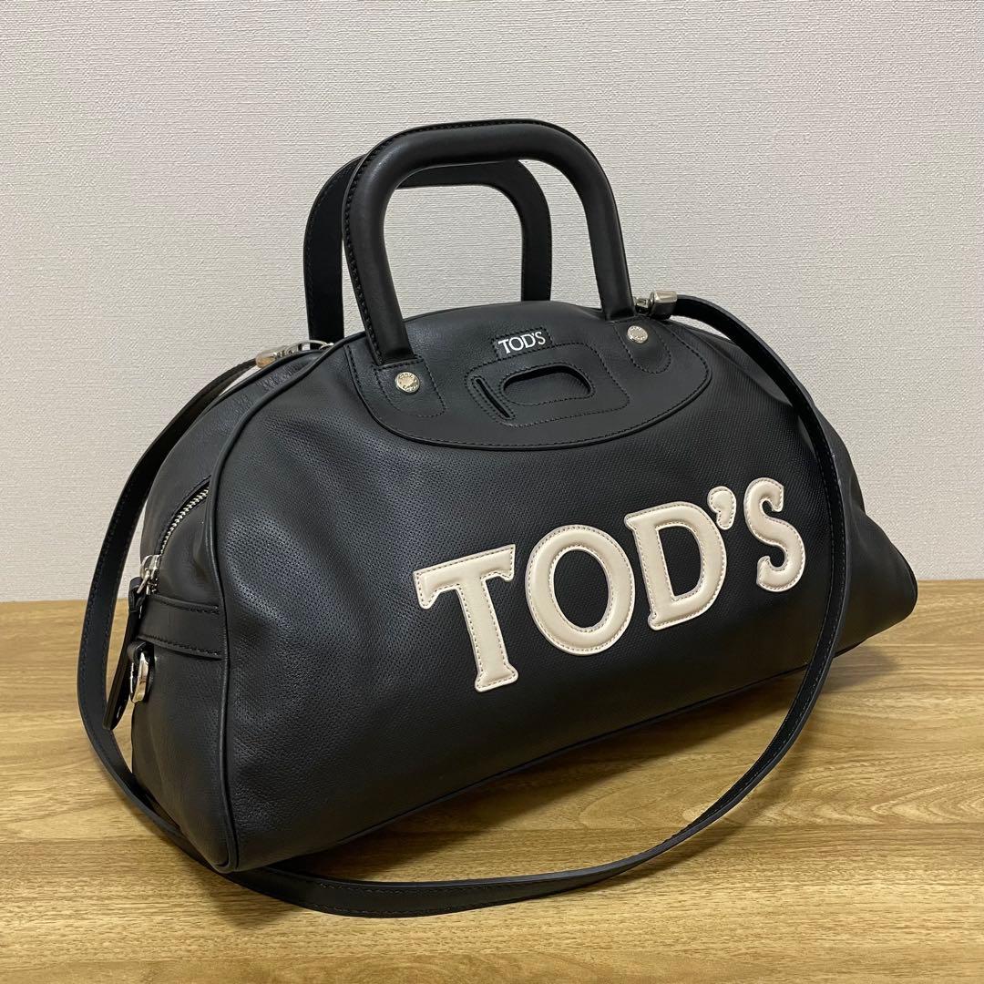 《美品》TOD’S （トッズ）レザー ハンドバッグ ブラック 黒 — image 2