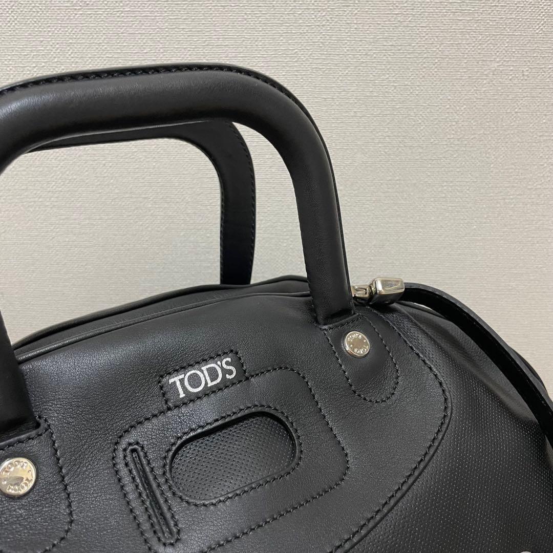 《美品》TOD’S （トッズ）レザー ハンドバッグ ブラック 黒 — image 3