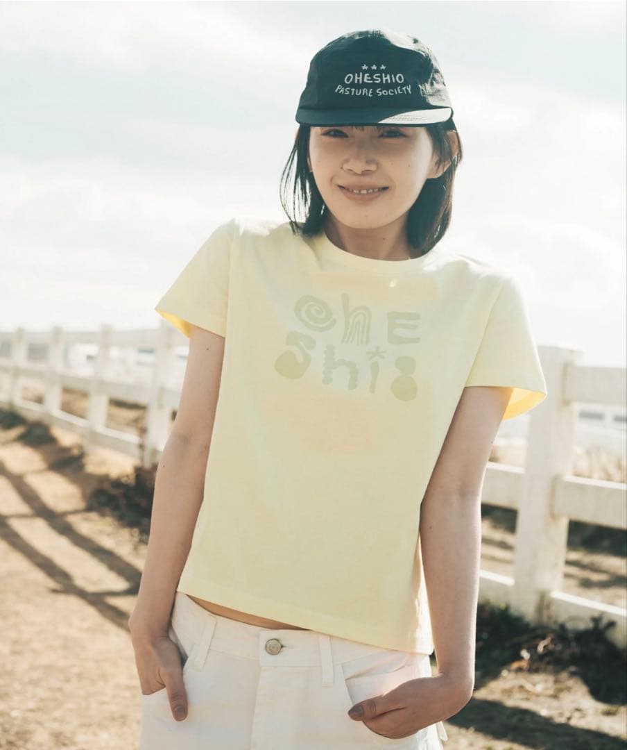 OHESHIO ART LOGO Tシャツ lemon イエロー — image 2