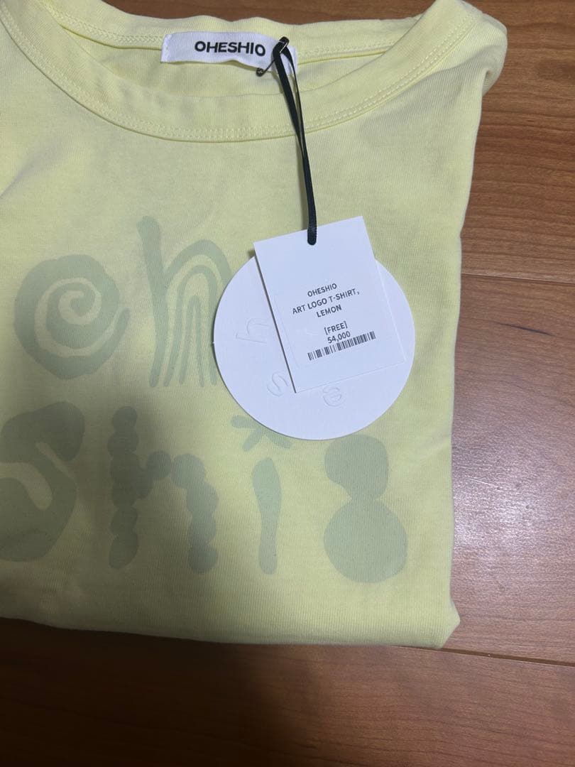 OHESHIO ART LOGO Tシャツ lemon イエロー — image 4