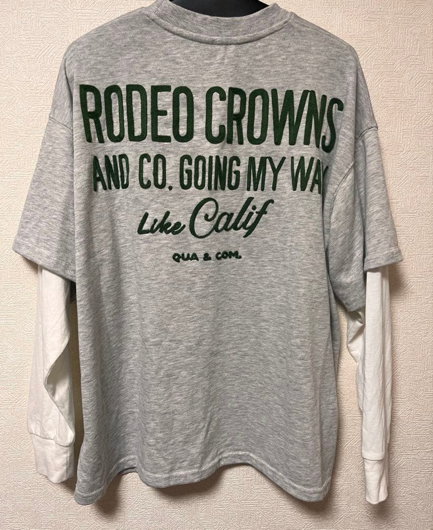 最終値下げ　RODEO CROWNS レイヤード風 長袖シャツ — image 4