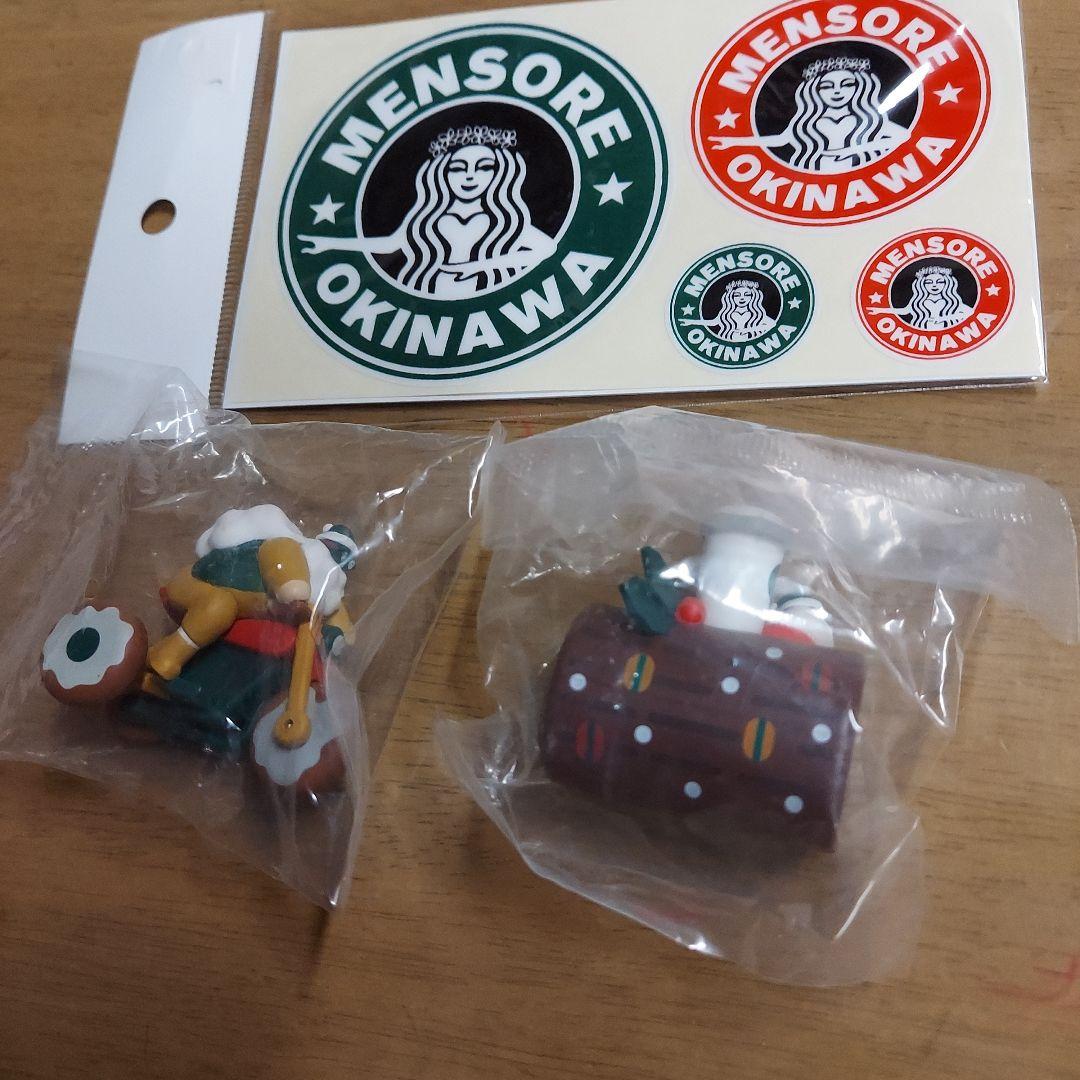 沖縄 スターバックスコーヒー　ステッカー　メンソーレ　コーヒーサンタ　セット — image 2