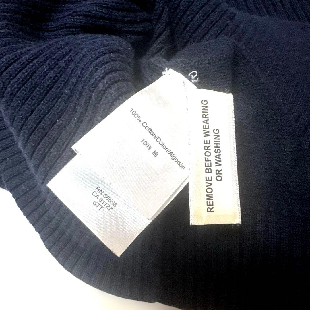 DKNY ネイビー ロゴ入りセーター XXL — image 4