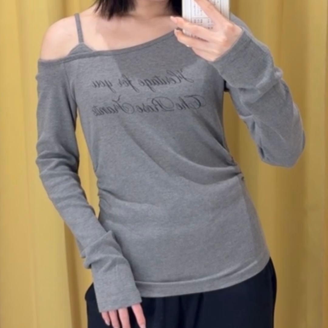 wego メッセージワンショルロンT — image 3