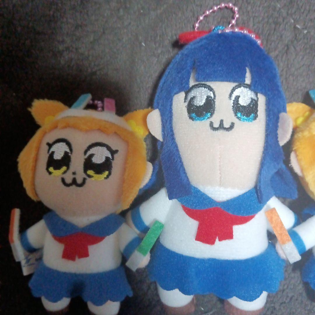レア‼️ポプテピピック マスコット ぬいぐるみ キーホルダー 3点セット‼️ — image 3