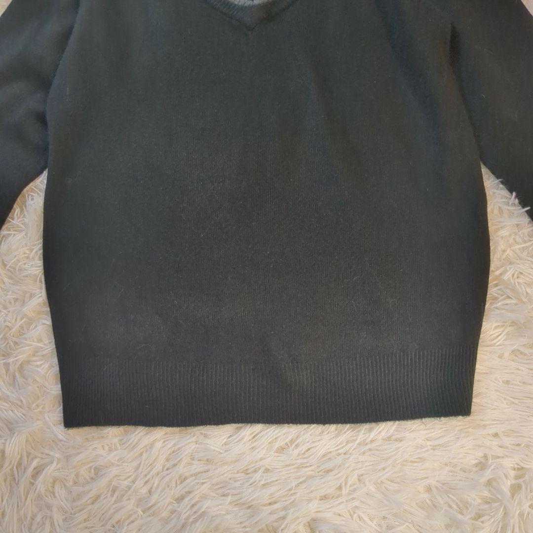 美品 LOUNGE AND A MUSIC (M) 薄手長袖ニット セーター 黒 — image 4