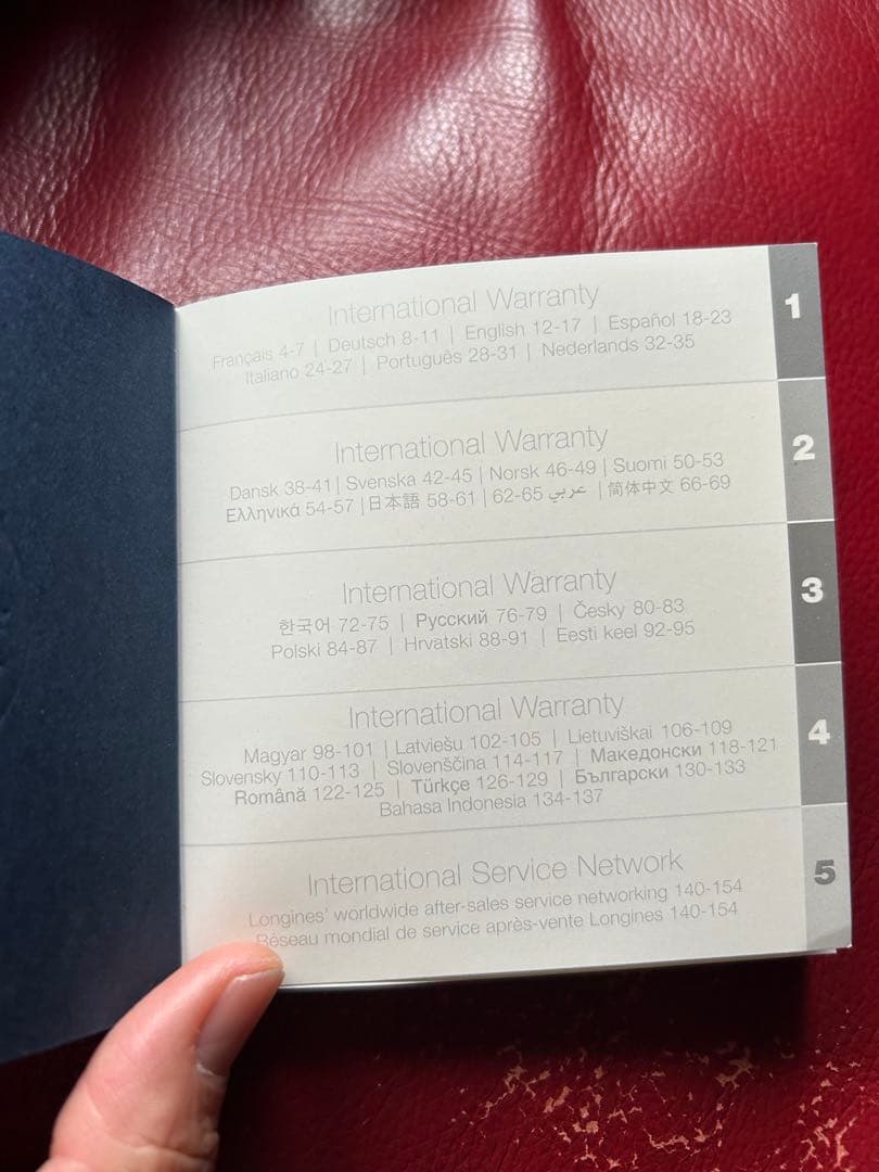ロンジンコンクエスト International warranty — image 4
