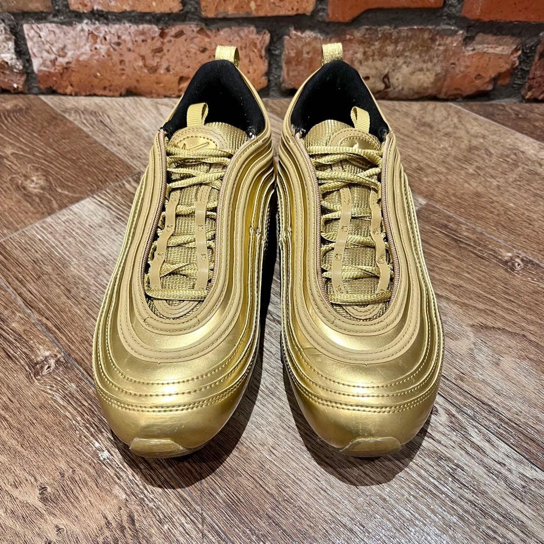 NIKE AIR MAX 97 QS GOLD 26.5cm — image 2
