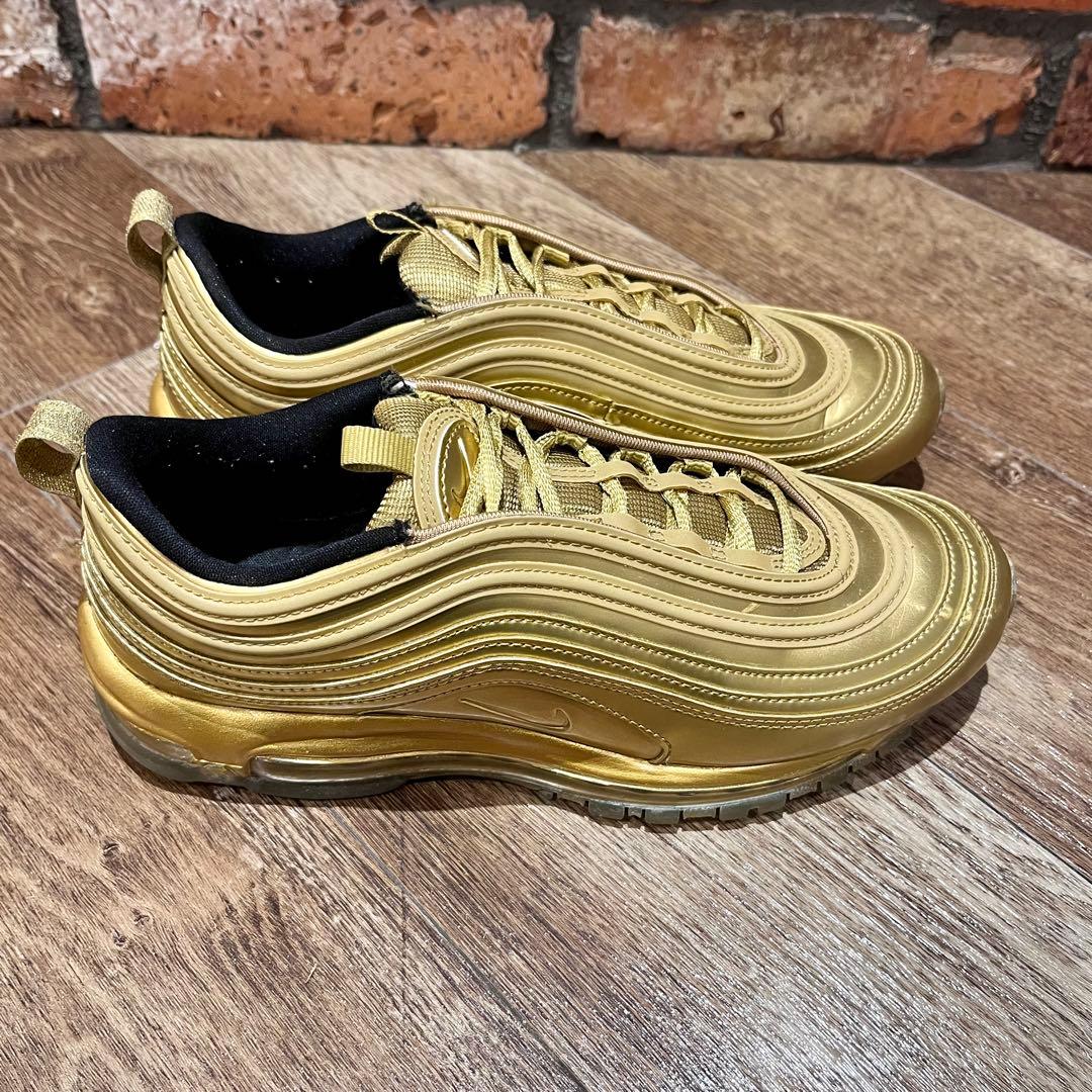NIKE AIR MAX 97 QS GOLD 26.5cm — image 3