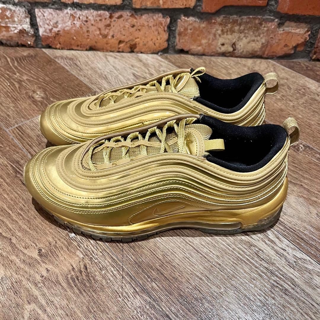 NIKE AIR MAX 97 QS GOLD 26.5cm — image 4