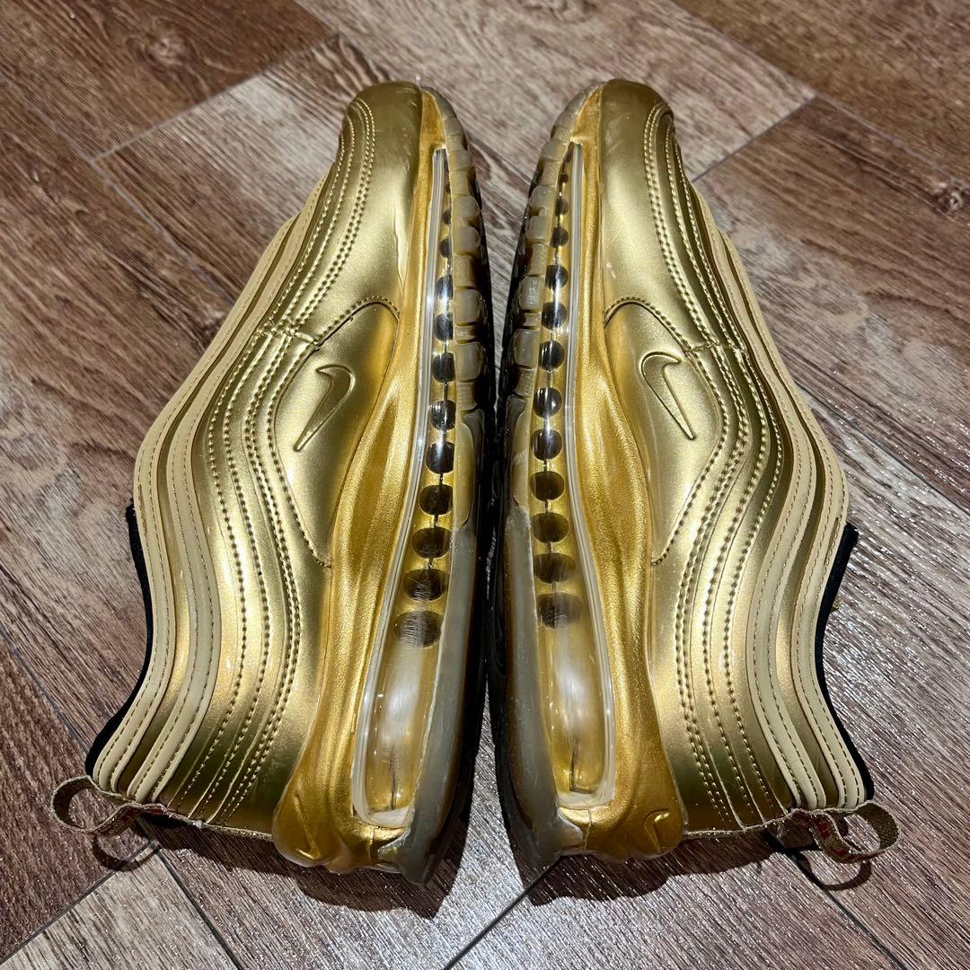 NIKE AIR MAX 97 QS GOLD 26.5cm — image 5