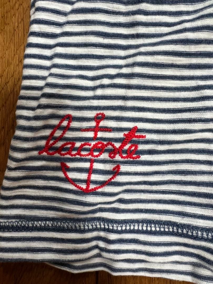 LACOSTE ラコステ ボーダー 長袖カットソー サイズ34 — image 2