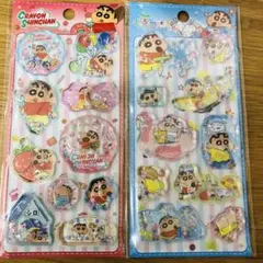 クレヨンしんちゃん 3D立体シール 2枚セット海外限定ウォーターシール — image 1