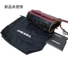 【新品未使用】ディーゼル ショルダーバッグ レザー デカロゴチャーム ボルドー — image 1