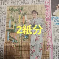 塚本恋乃葉 都内で浴衣姿を披露し、取材会を開催 新聞記事 — image 1